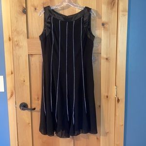 Sheer black dress w/slip